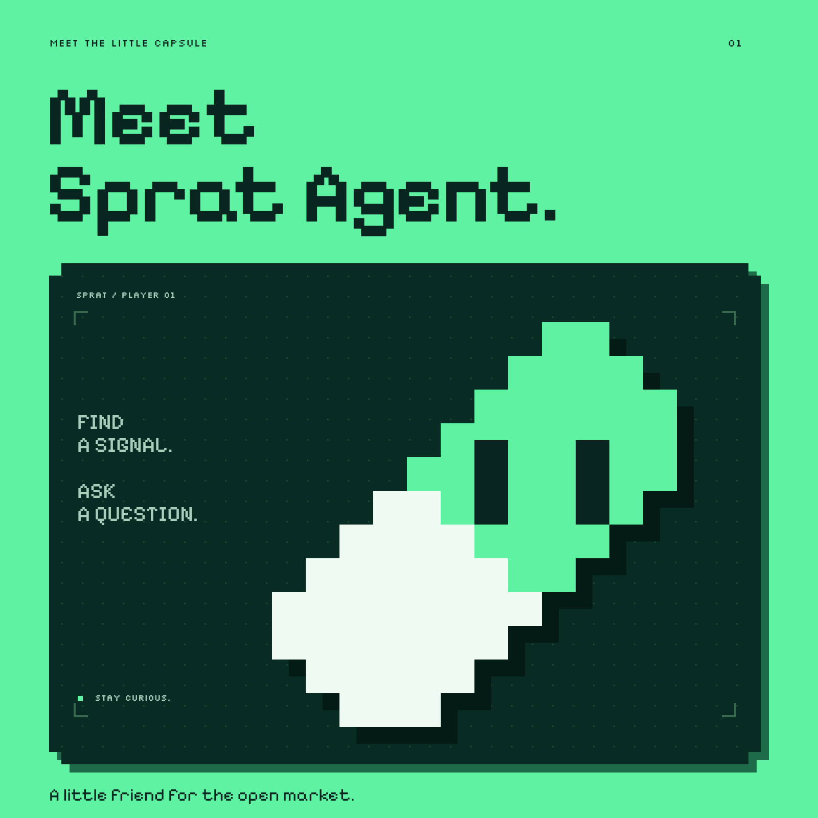 Sprat Agent pixel artwork: Meet Sprat Agent